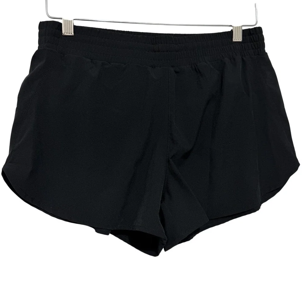 Columbia Women's Lined Running Shorts Size Small Black Lightweight Active Hiking